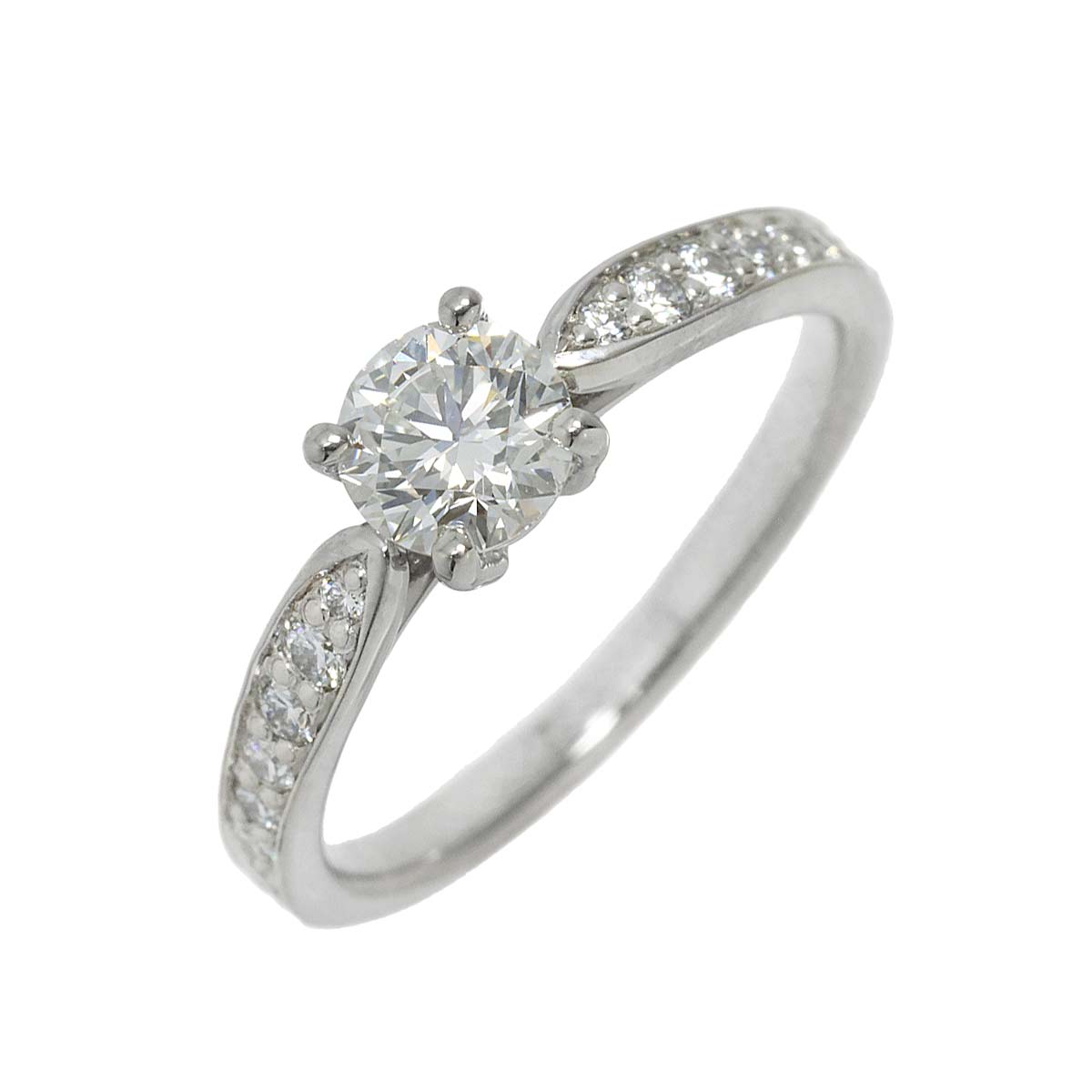Harmony Diamond 0.50ct G/VVS1/3EX Ring Pt Size4.75-5(US)