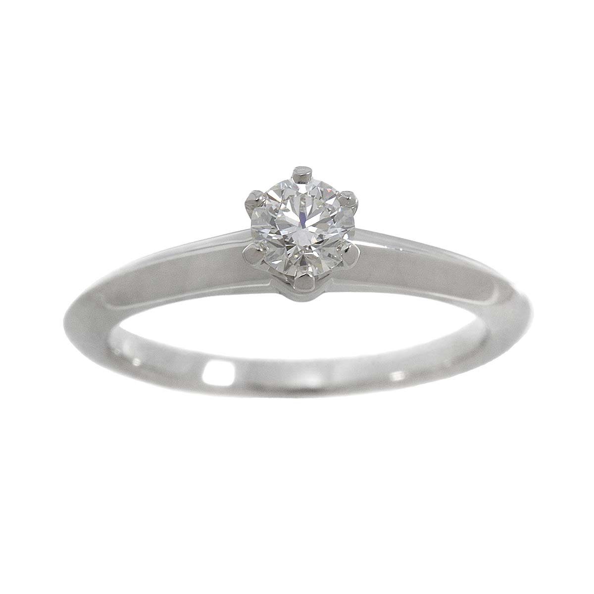 Diamond 0.26ct H/VS2/3EX Ring Platinum Size4.5(US)