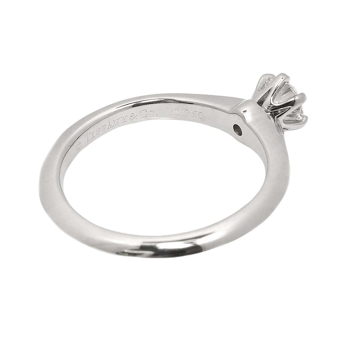Diamond 0.26ct H/VS2/3EX Ring Platinum Size4.5(US)