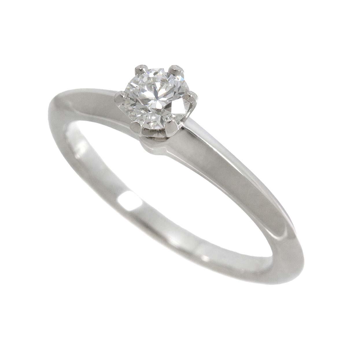 Diamond 0.26ct H/VS2/3EX Ring Platinum Size4.5(US)