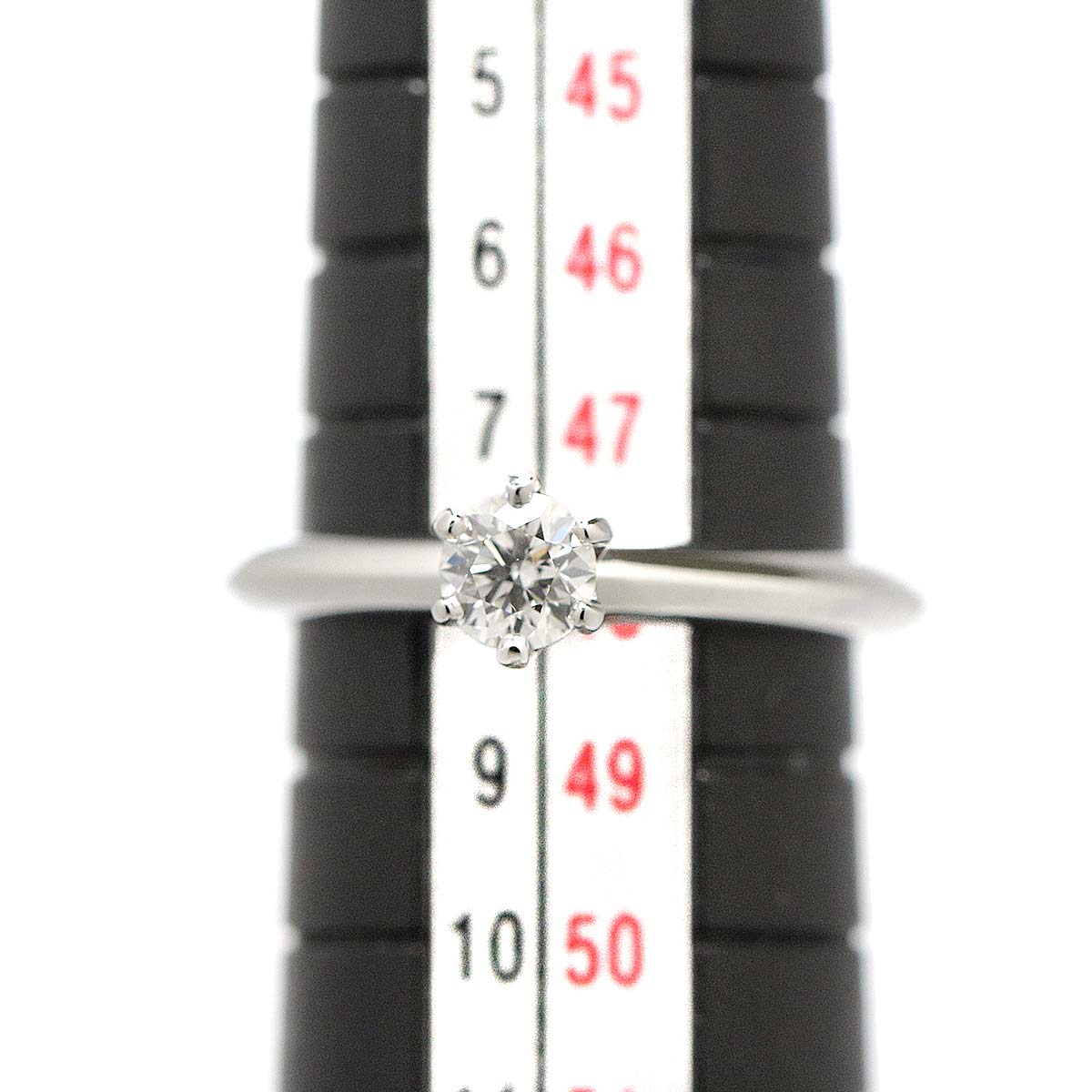 Diamond 0.26ct H/VS2/3EX Ring Platinum Size4.5(US)