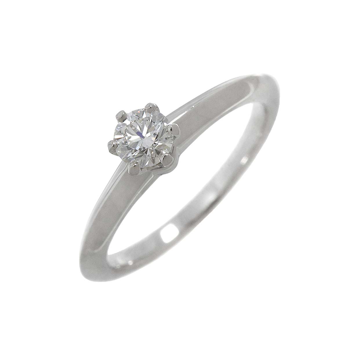 Diamond 0.26ct H/VS2/3EX Ring Platinum Size4.5(US)