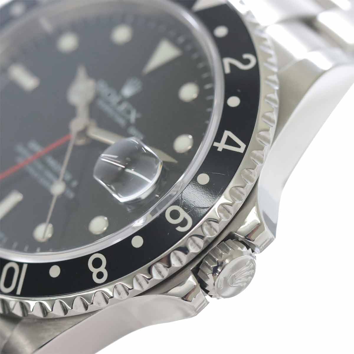 ROLEX GMT Master II 16710 Serial D Date Black Dial Mens Watch