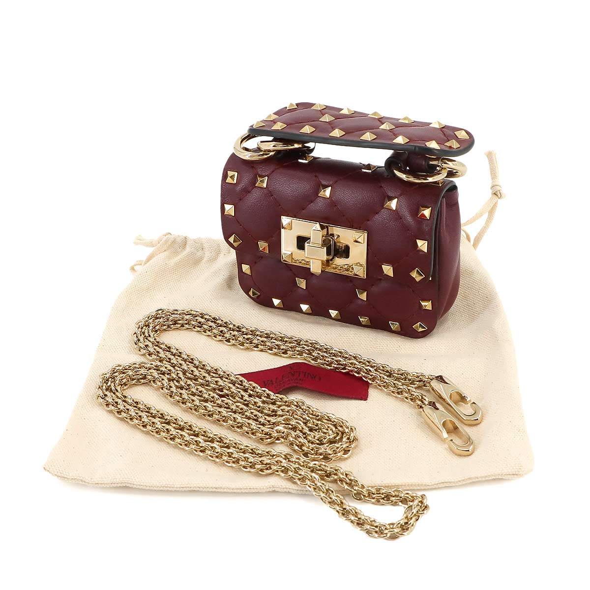 Rockstuds Spike 2way Hand Chain Shoulder Bag