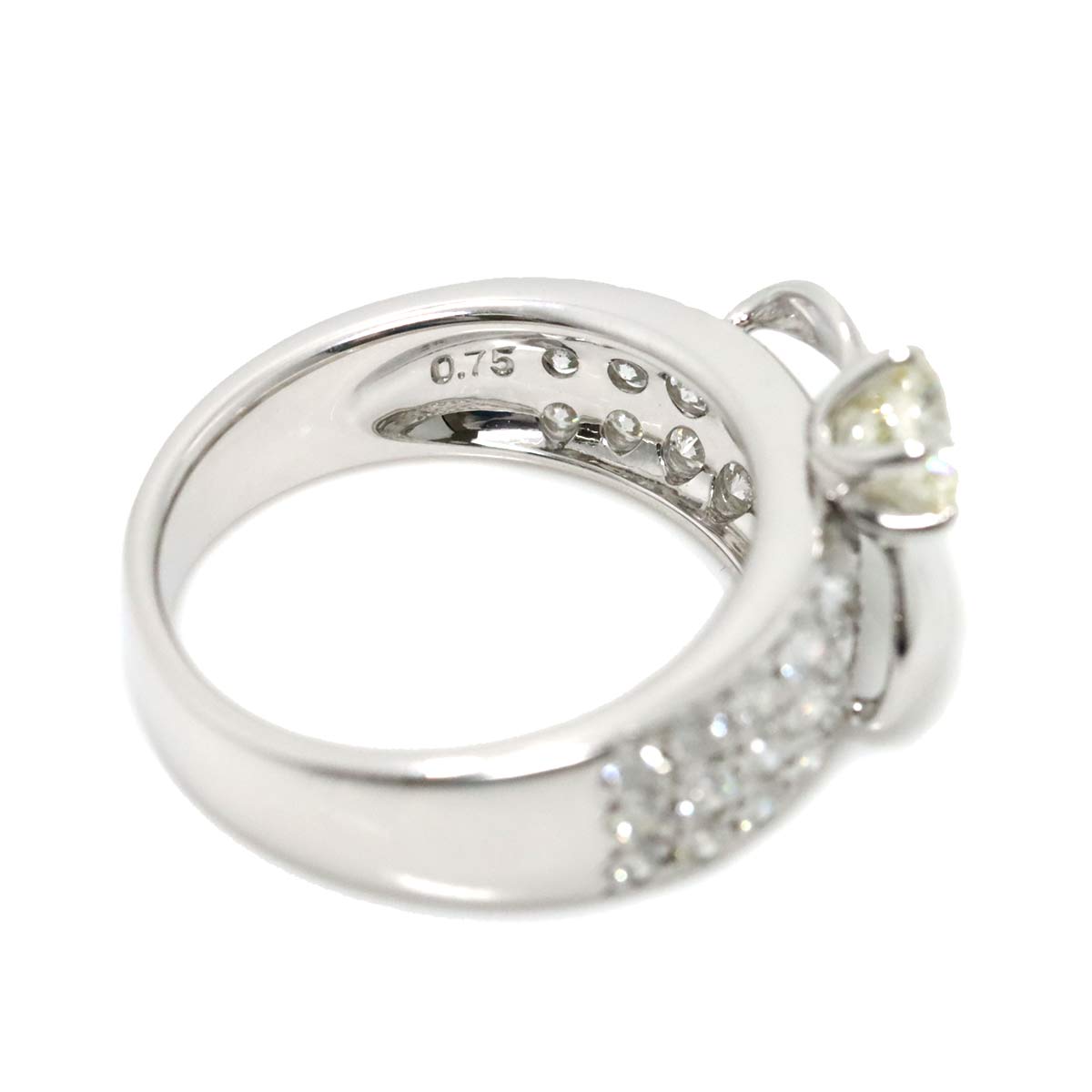 TASAKI Diamond 0.45ct/0.75ct Ring 18K White Gold 750 Size6(US)