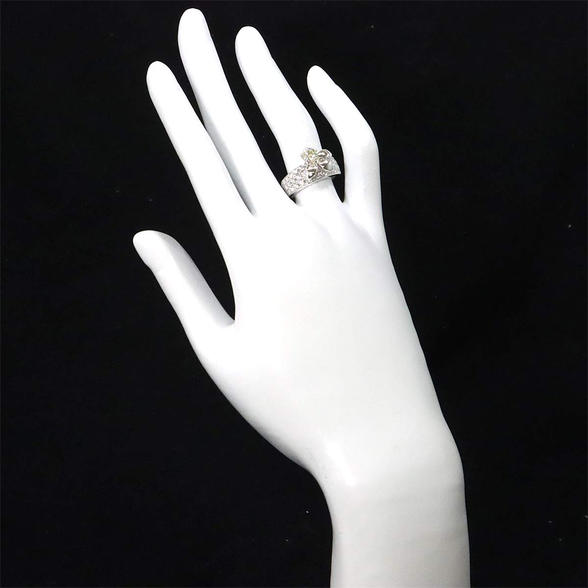 TASAKI Diamond 0.45ct/0.75ct Ring 18K White Gold 750 Size6(US)