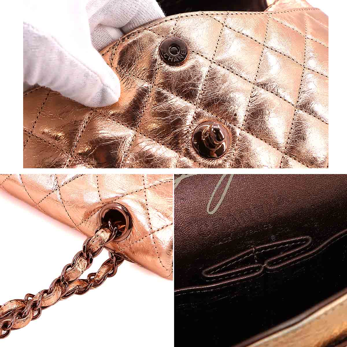 Matelasse 25 Chain Shoulder Bag Metallic Pink Limited Edition