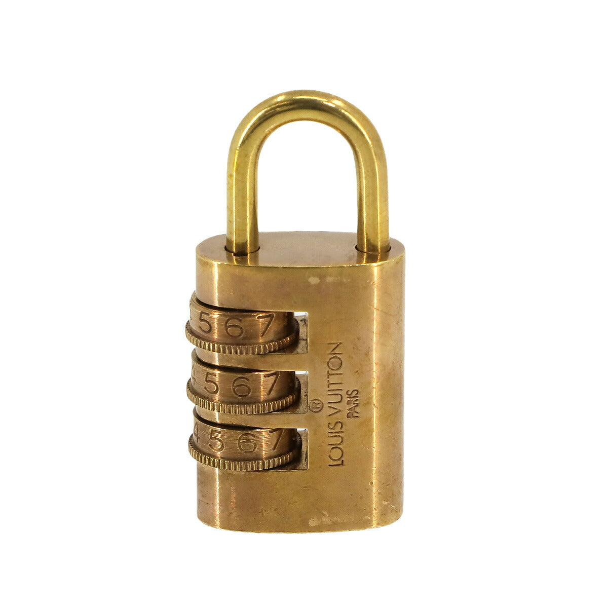 Padlock 3 Dial key Gold