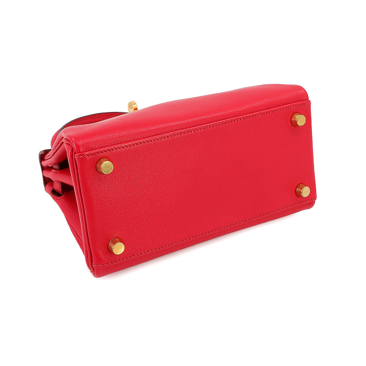 Mini Kelly 2way Hand Shoulder Bag Veau Gulliver Red Purse