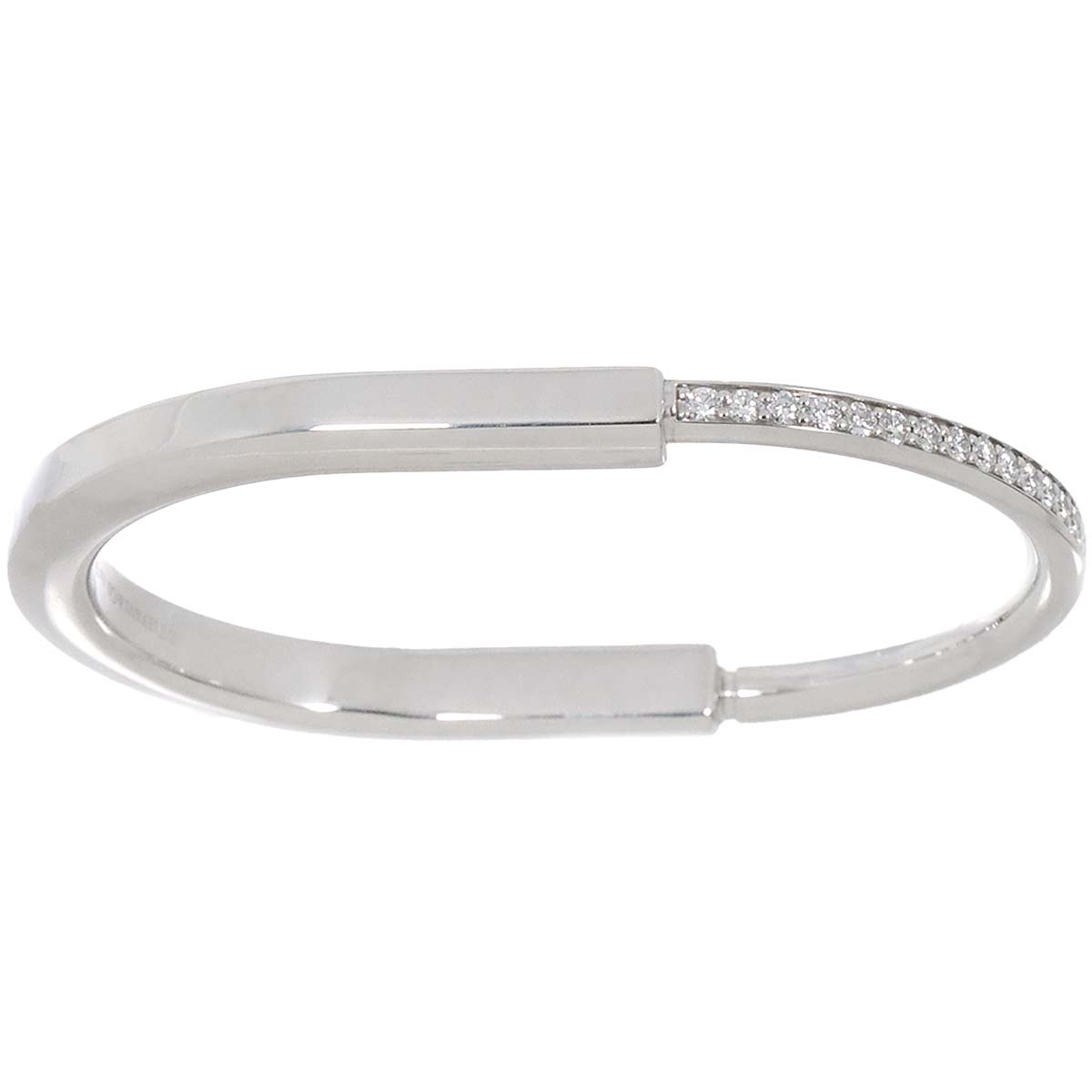 Lock Diamond 1.20ct Bracelet 18K White Gold 750