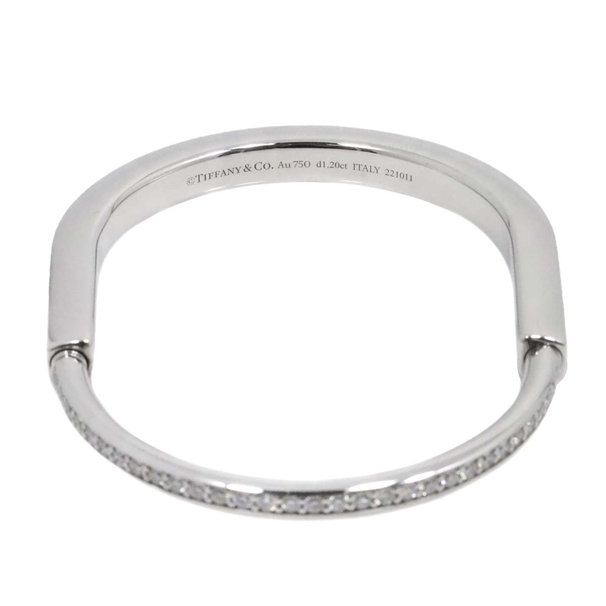 Lock Diamond 1.20ct Bracelet 18K White Gold 750