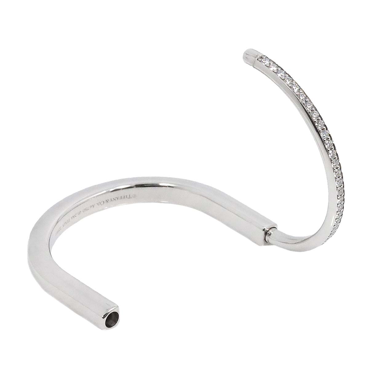 Lock Diamond 1.20ct Bracelet 18K White Gold 750