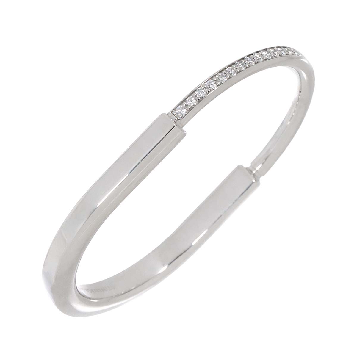 Lock Diamond 1.20ct Bracelet 18K White Gold 750