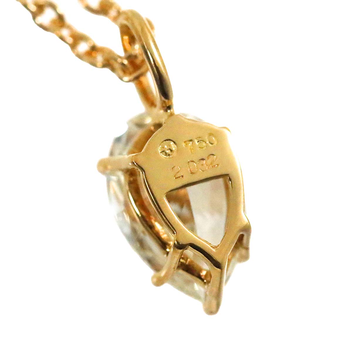 HCO Diamond 2.032ct J/SI1 Necklace 18K Yellow Gold 750