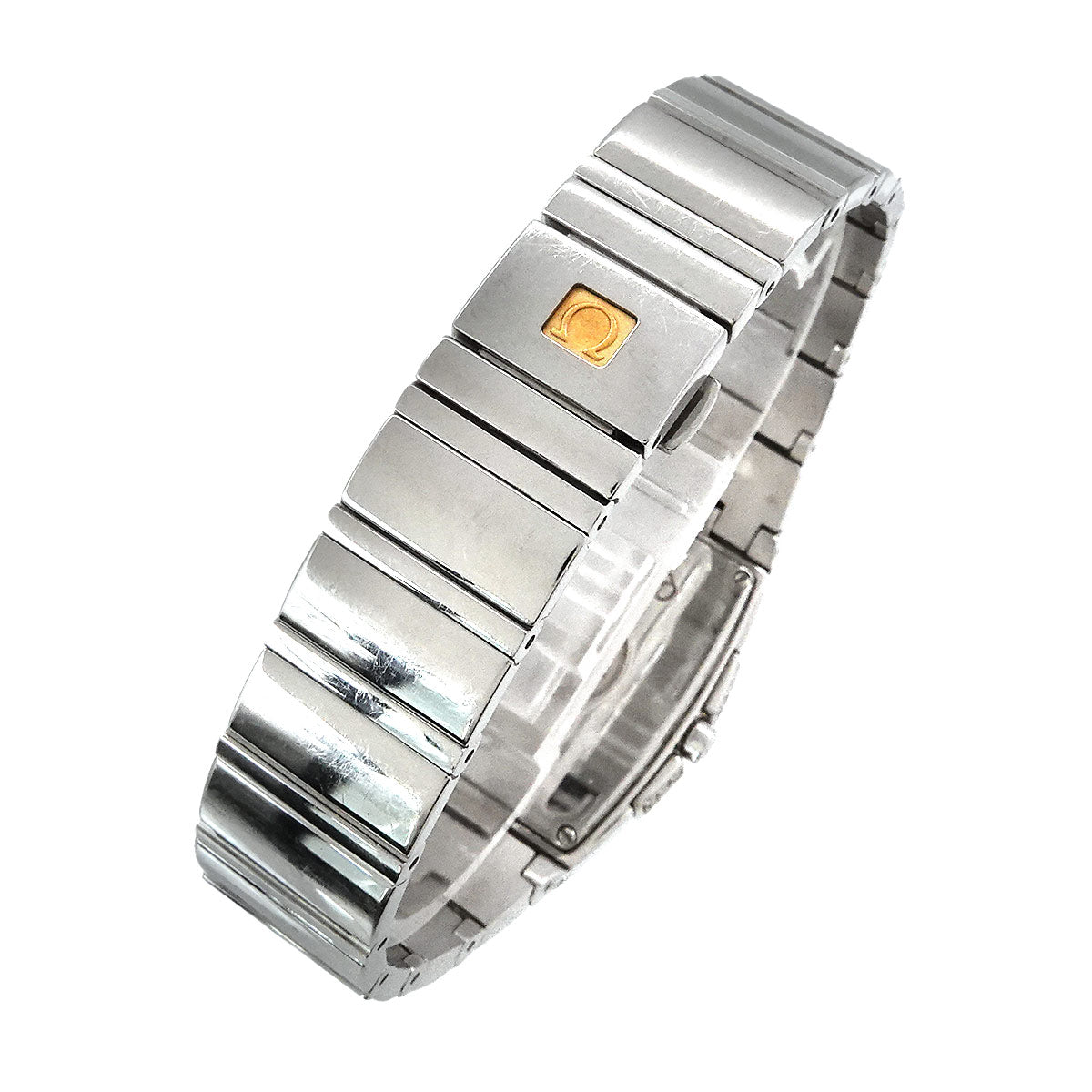 Constellation Quadrella 1586 70 Bezel Diamond White Shell Dial