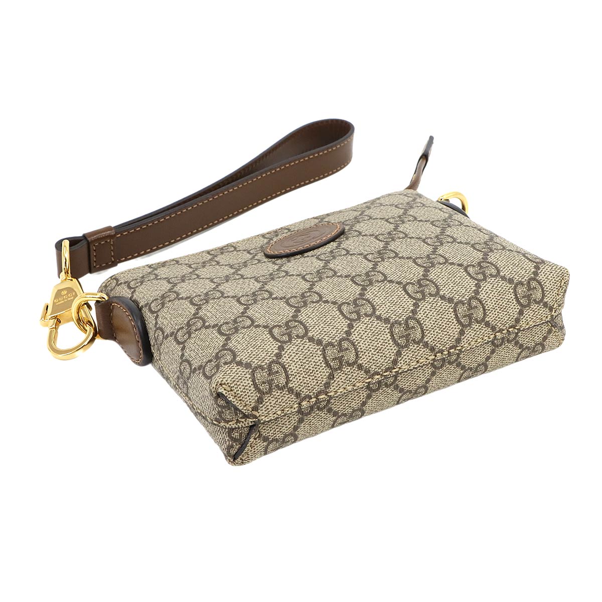 Interlocking G Clutch Shoulder Bag GG Supreme Beige 723306 90241416