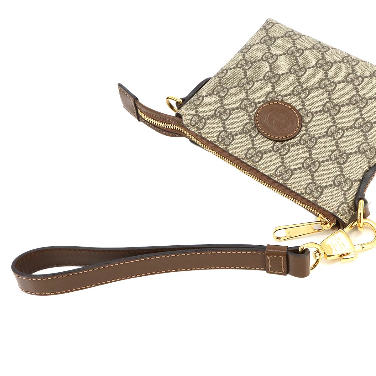 Interlocking G Clutch Shoulder Bag GG Supreme Beige 723306 90241416