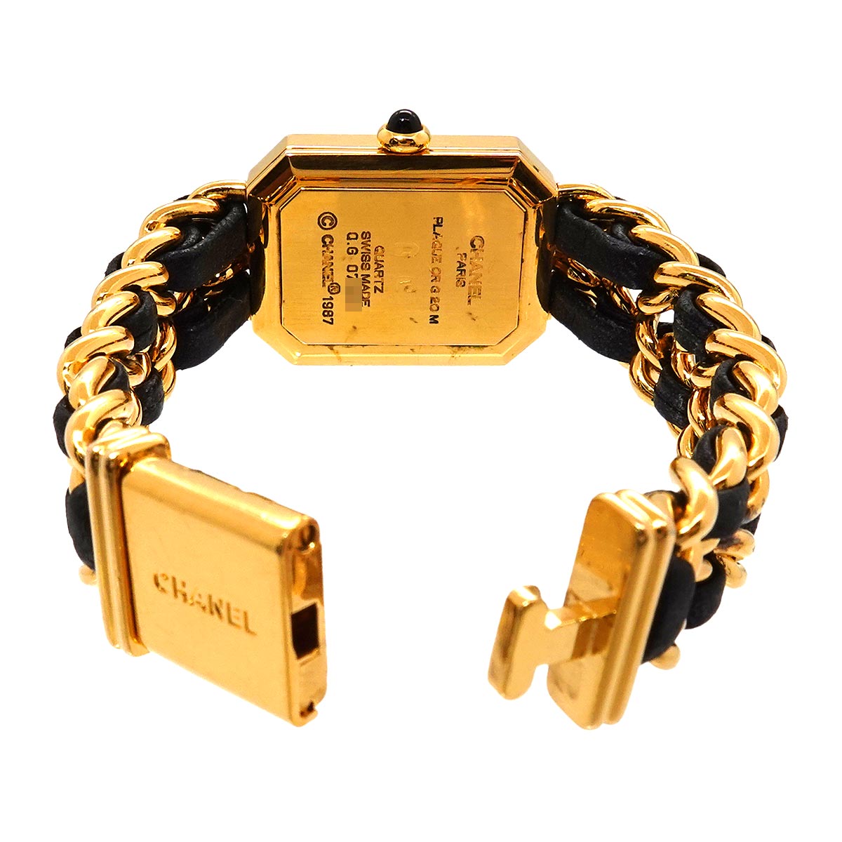 Premiere Size S H0001 Vintage Quartz Black Dial Ladies Watch