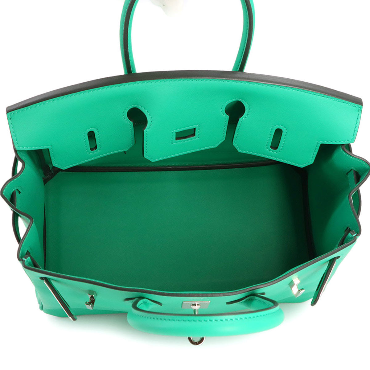 Birkin 25 Hand Bag Swift Leather Menthe Mint Purse 90244633