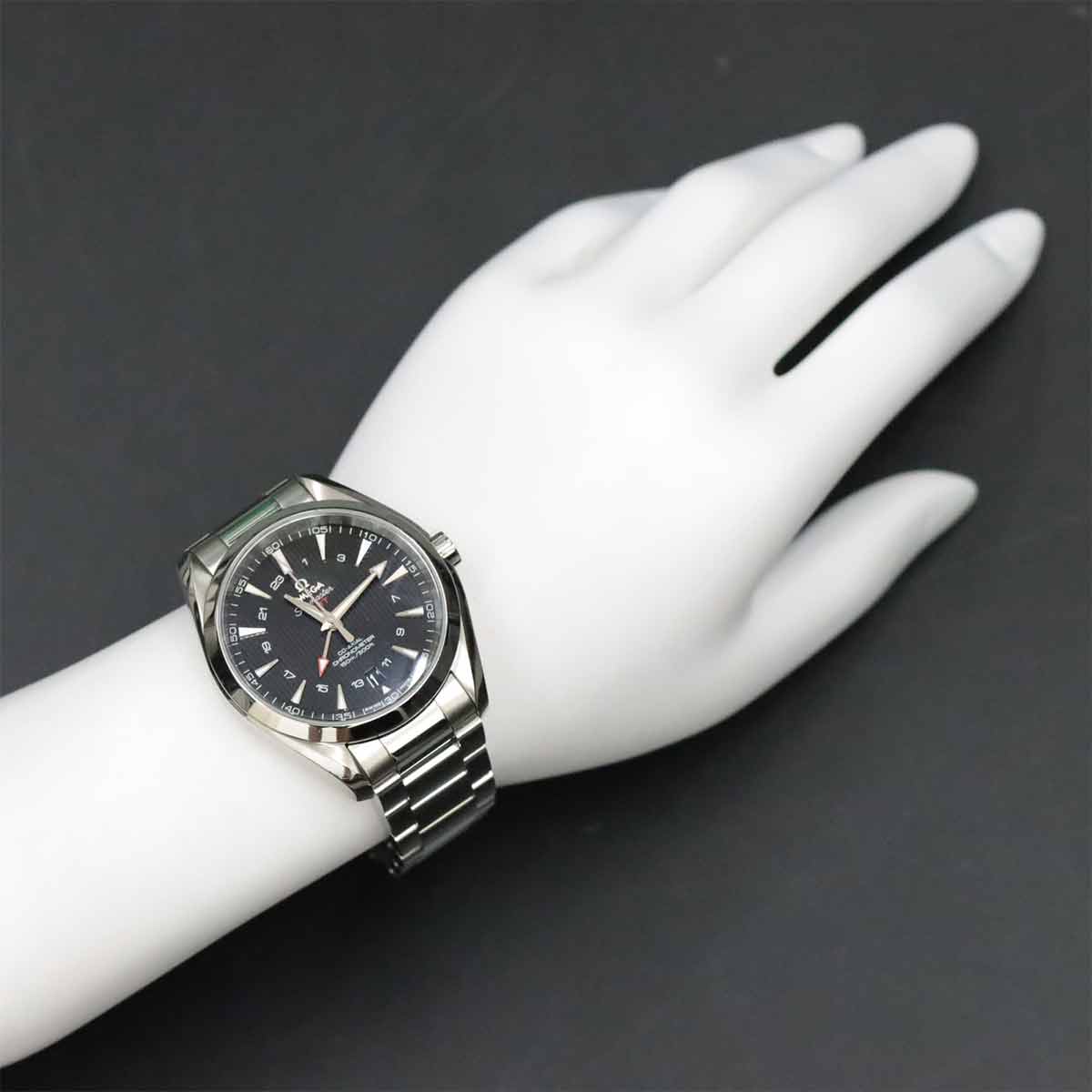 Seamaster 231.10.43.22.01.001 Aqua Terra GMT Black Dial Men