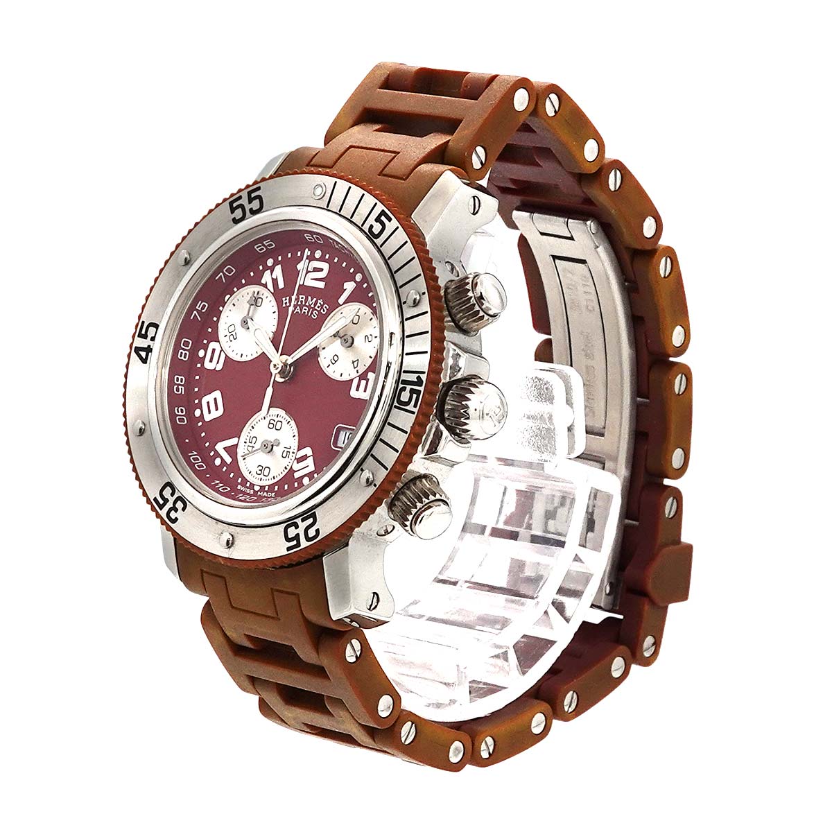 Clipper Diver CL2 318 Quartz Dark Red Dial Ladies Watch