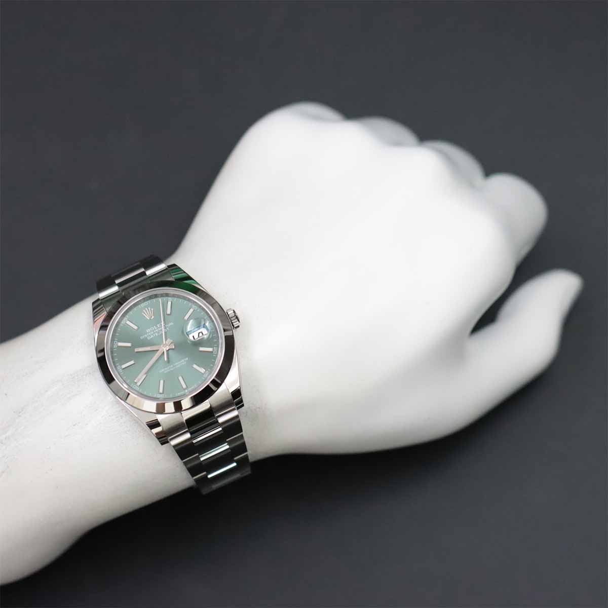 Datejust 41 Automatic 126300 Serial Random Mint Green Dial
