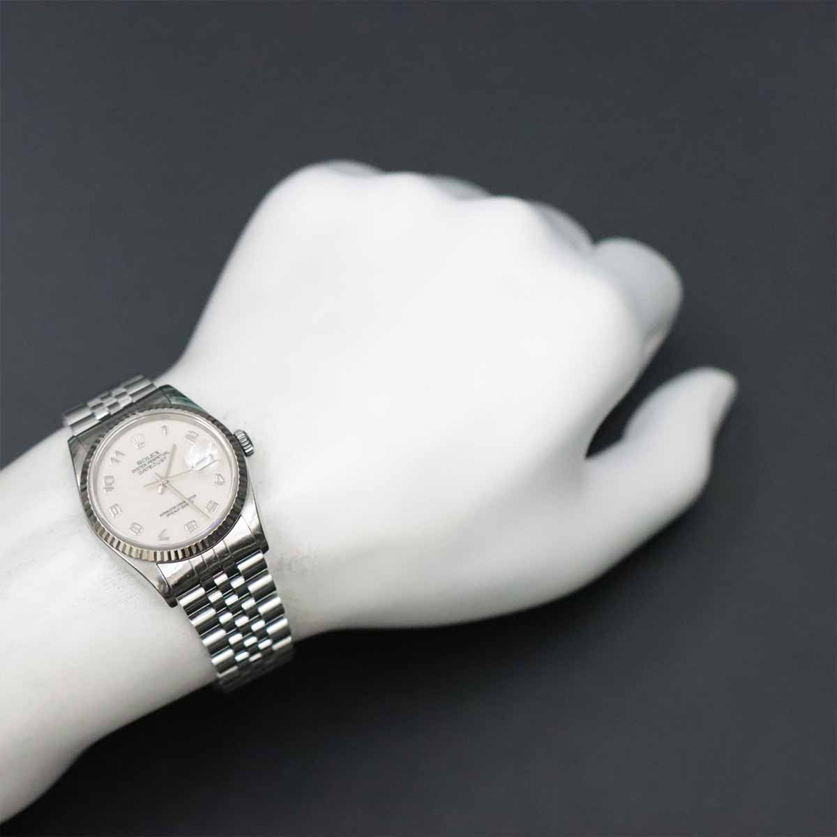 Datejust 16234 Serial T K18WG Date Cream Dial Ladies Watch