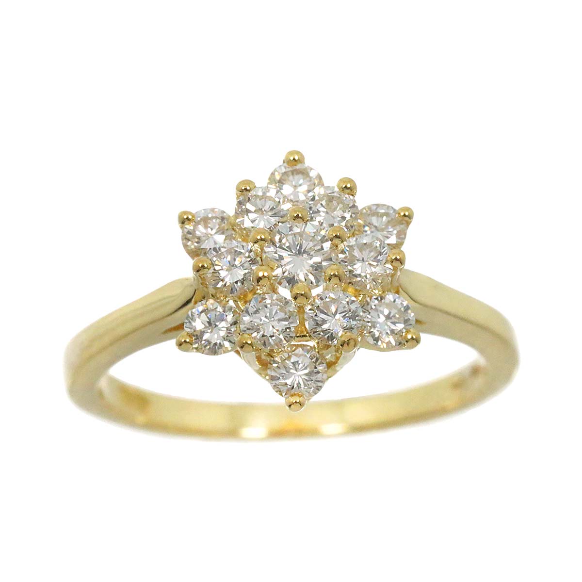 TIFFANY Co. Diamond 18K Yellow Gold 750 size6(US)