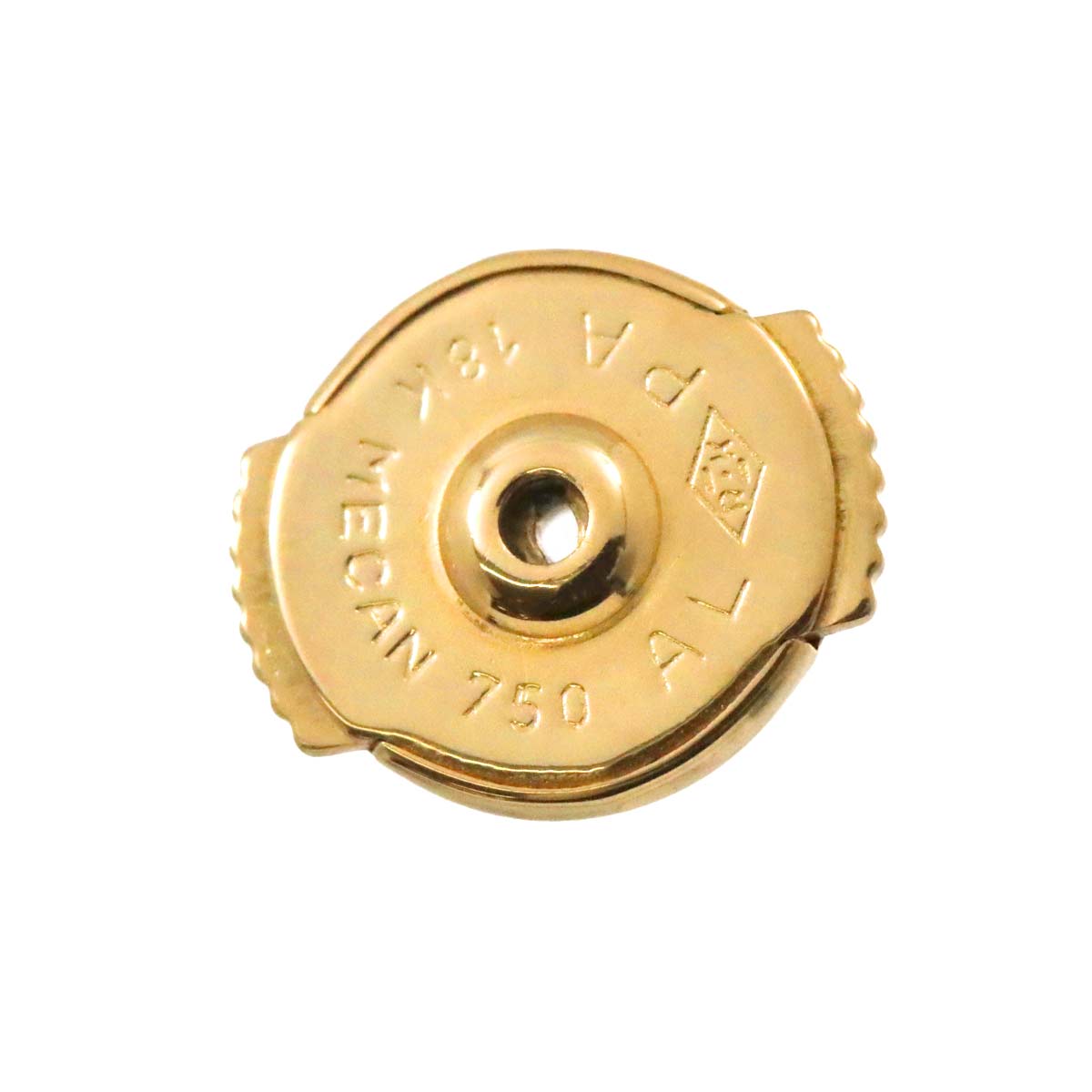 Camelia Earrings Pierced 18K Yellow Gold 750