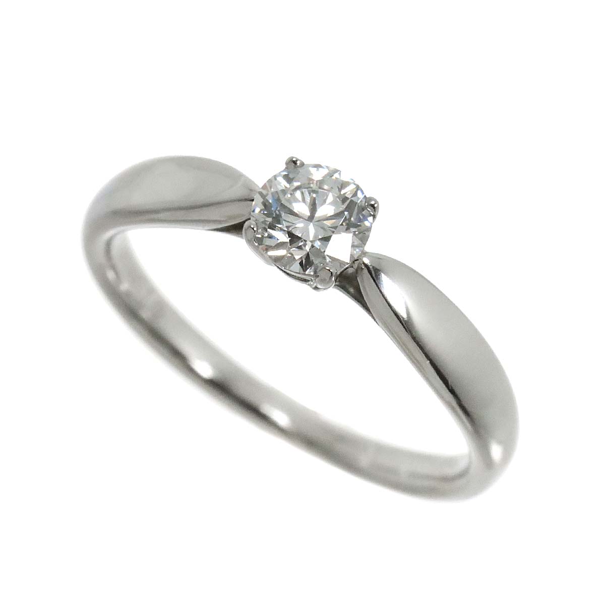 Diamond 0.27ct F/VVS1/3EX Ring Platinum Size3.25-3.75(US)