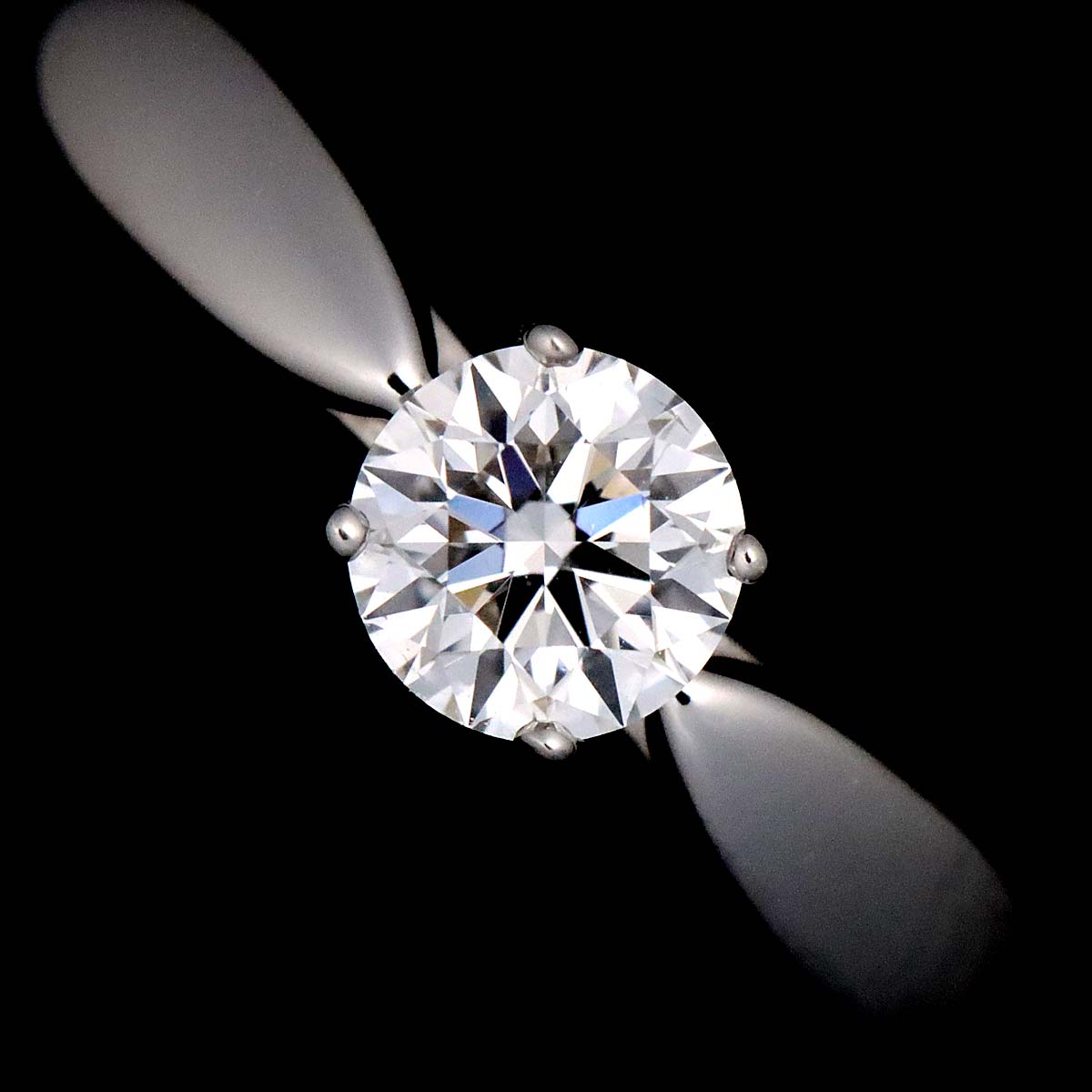 Diamond 0.27ct F/VVS1/3EX Ring Platinum Size3.25-3.75(US)