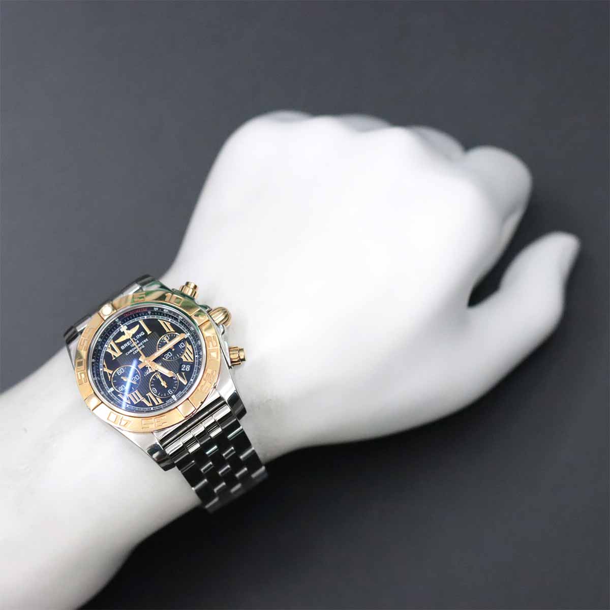 Chronomat 44 CB0110 Chronograph Automatic Black Gold Dial