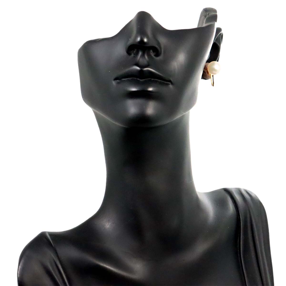 MIKIMOTO Akoya Pearl 8.8mm Earrings 18K Yellow Gold 750