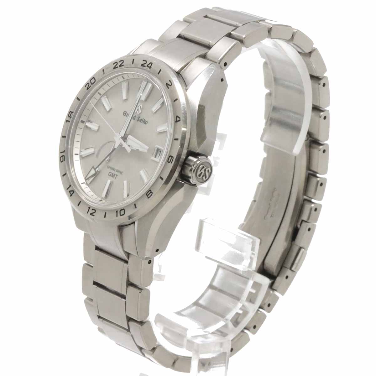GS Evolution 9 Spring drive SBGE285 Date GMT Silver Dial