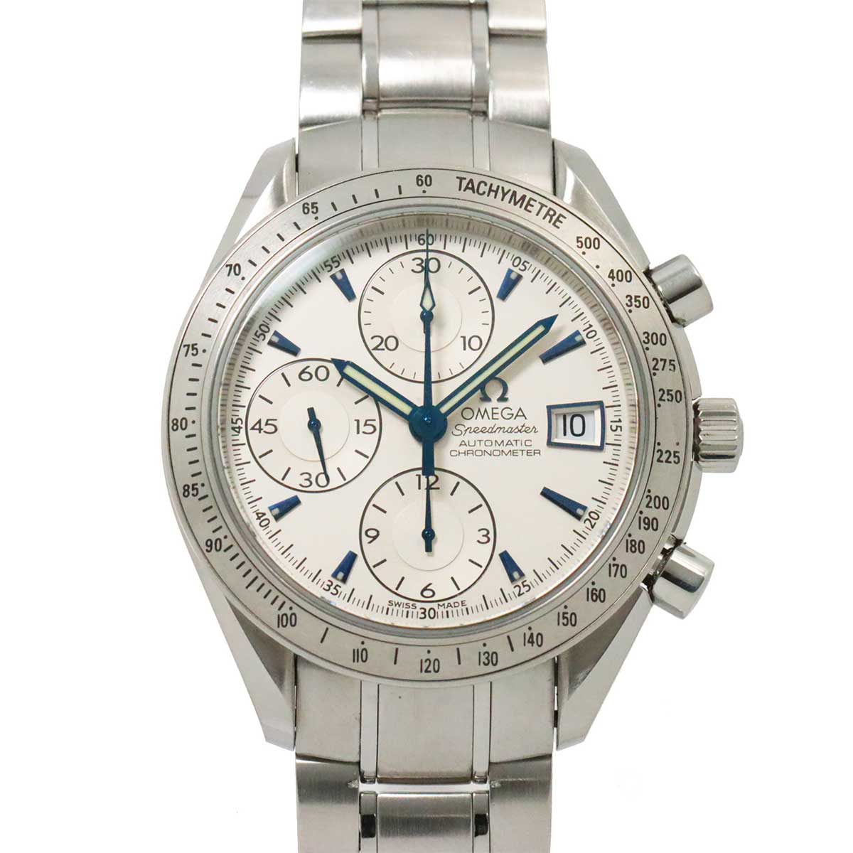 Speedmaster Date 3211 32 Chronograph Automatic Silver Dial Mens