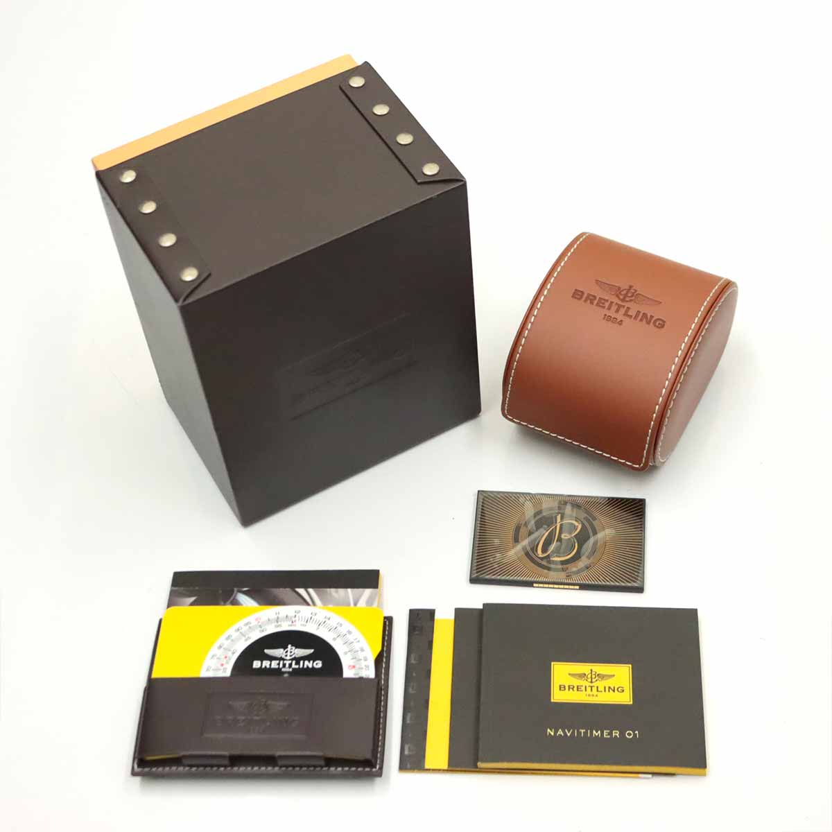 Navitimer 01 AB0127 Automatic Black Brown Dial Mens Watch