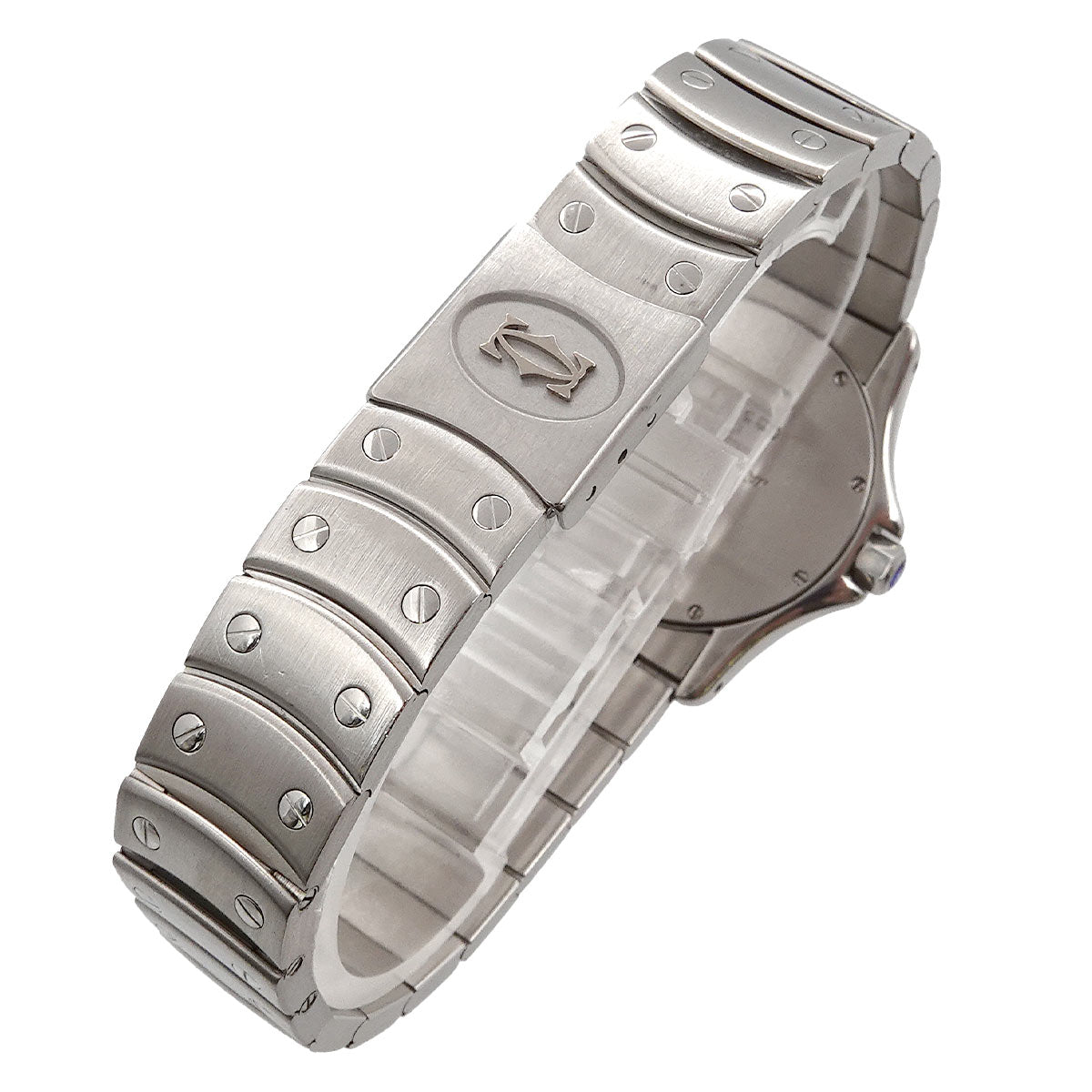 Santos Rond MM White Dial Quartz Boys Wrist Watch