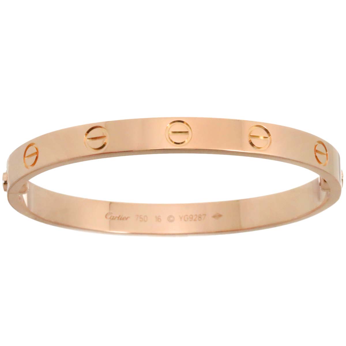 Love Bracelet Bangle 18K Pink Gold 750 Size16