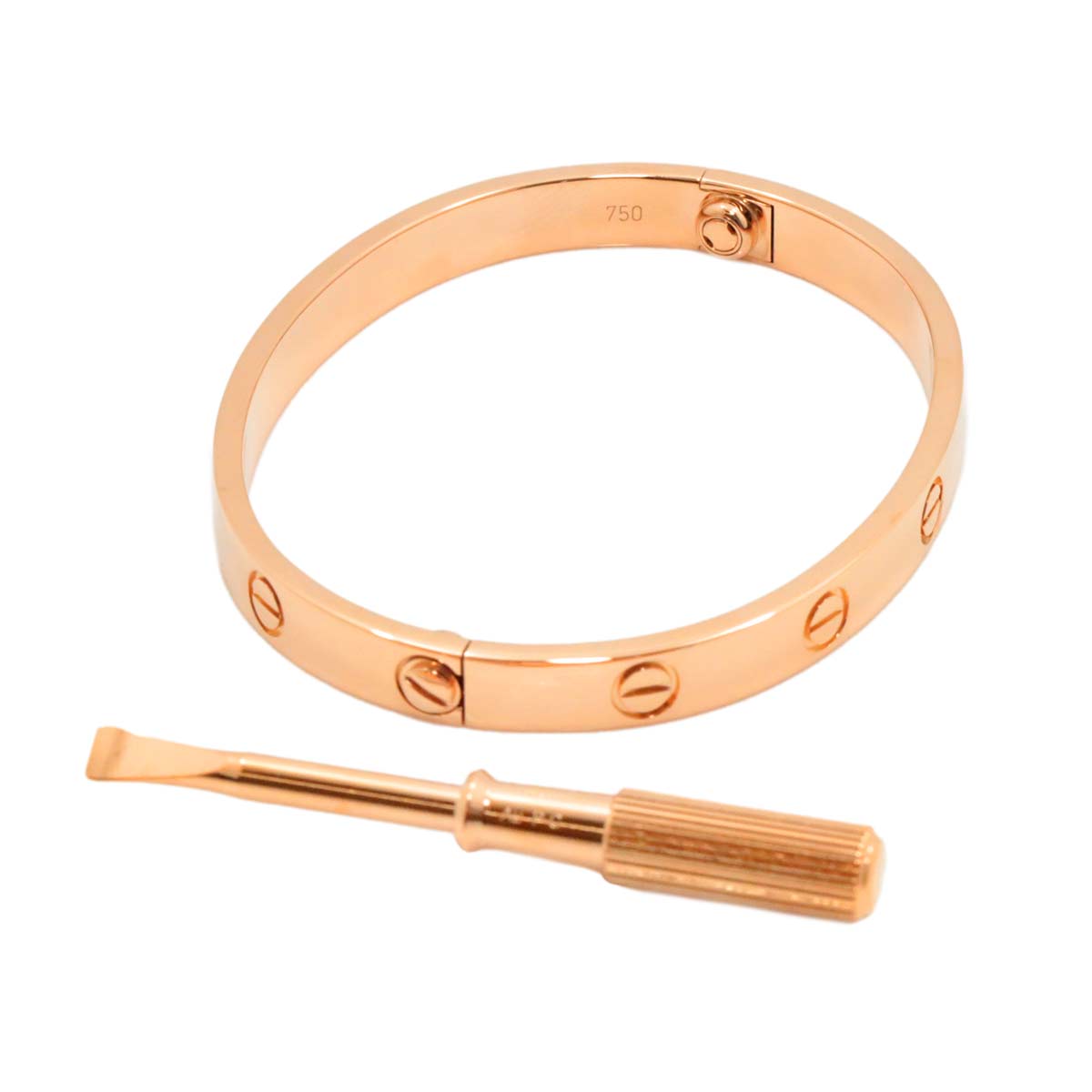 Love Bracelet Bangle 18K Pink Gold 750 Size16