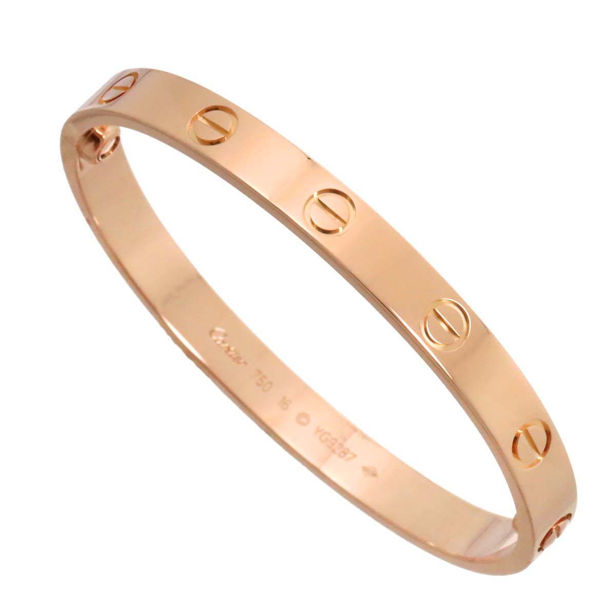 Love Bracelet Bangle 18K Pink Gold 750 Size16