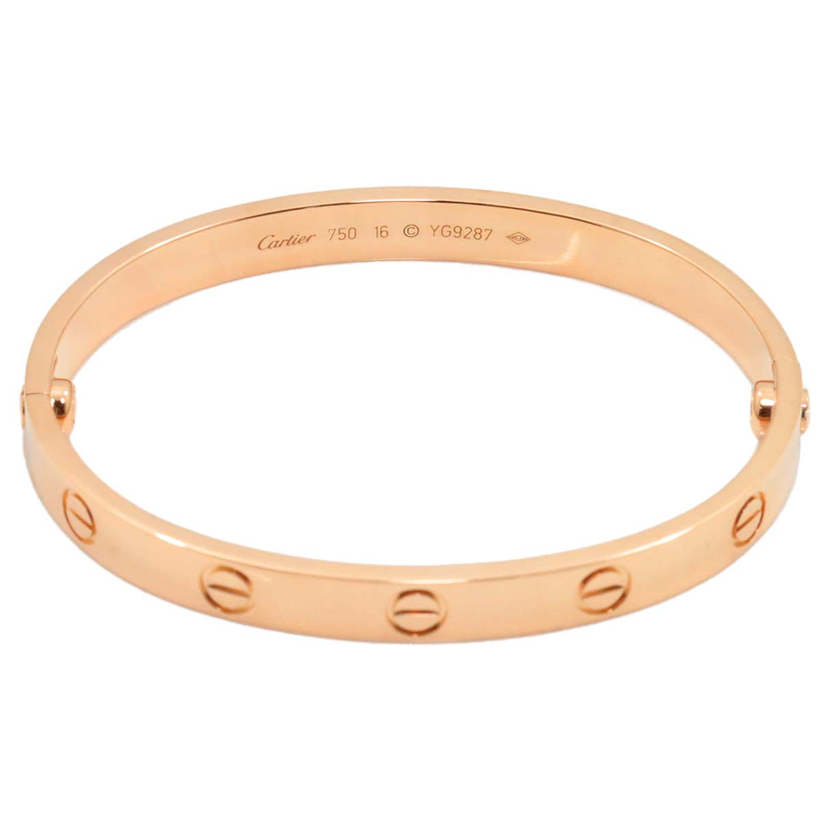 Love Bracelet Bangle 18K Pink Gold 750 Size16