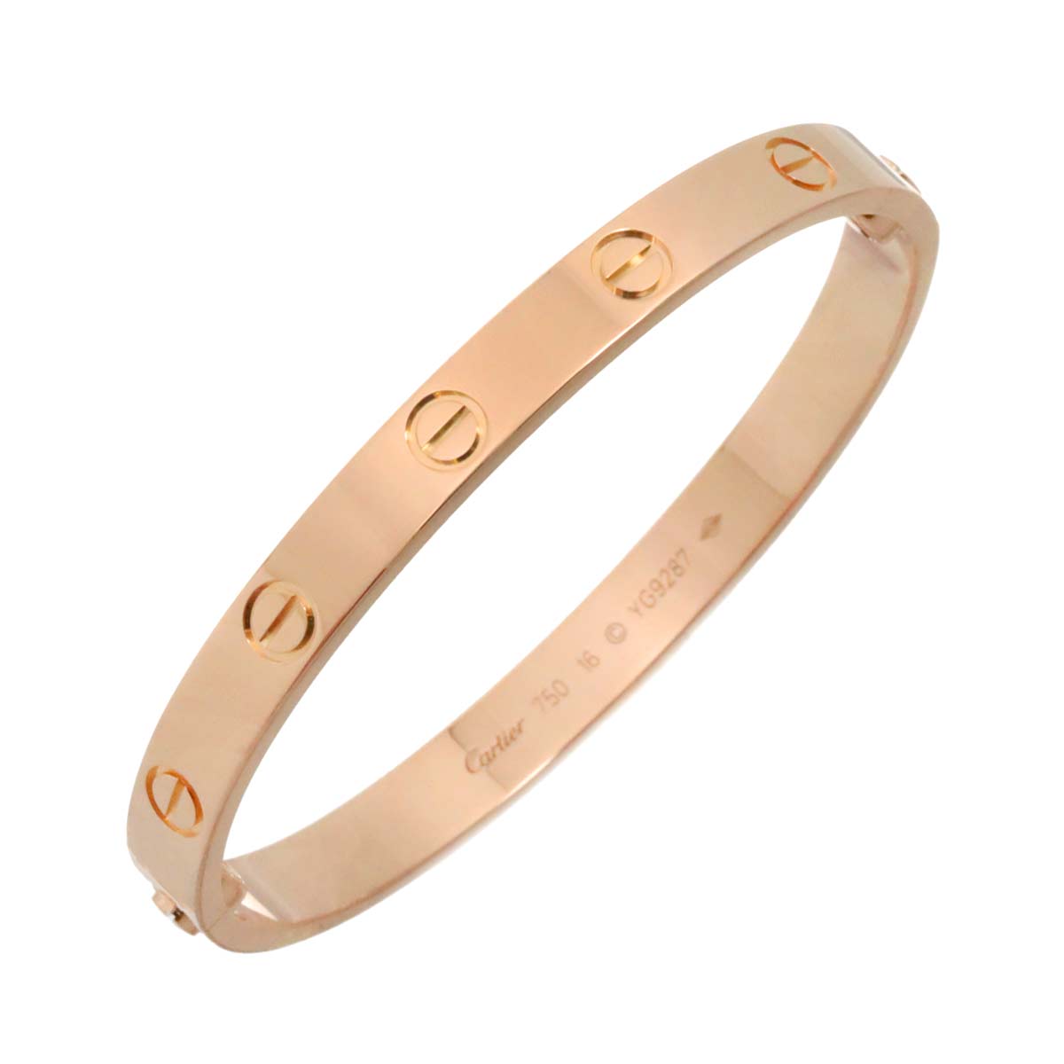Love Bracelet Bangle 18K Pink Gold 750 Size16