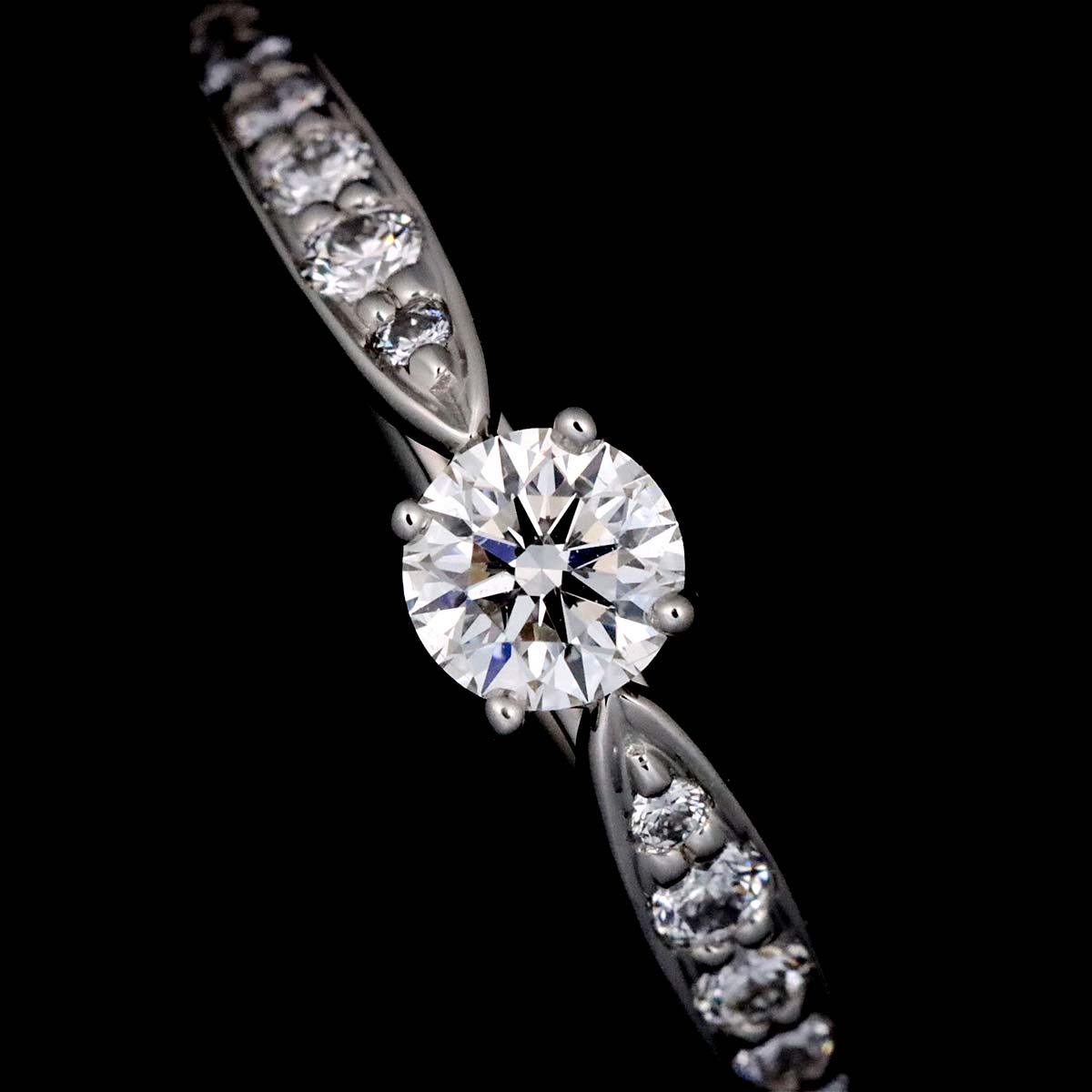 Harmony Diamond 0.20ct F/VVS2/3EX Ring Platinum Size4.5(US)