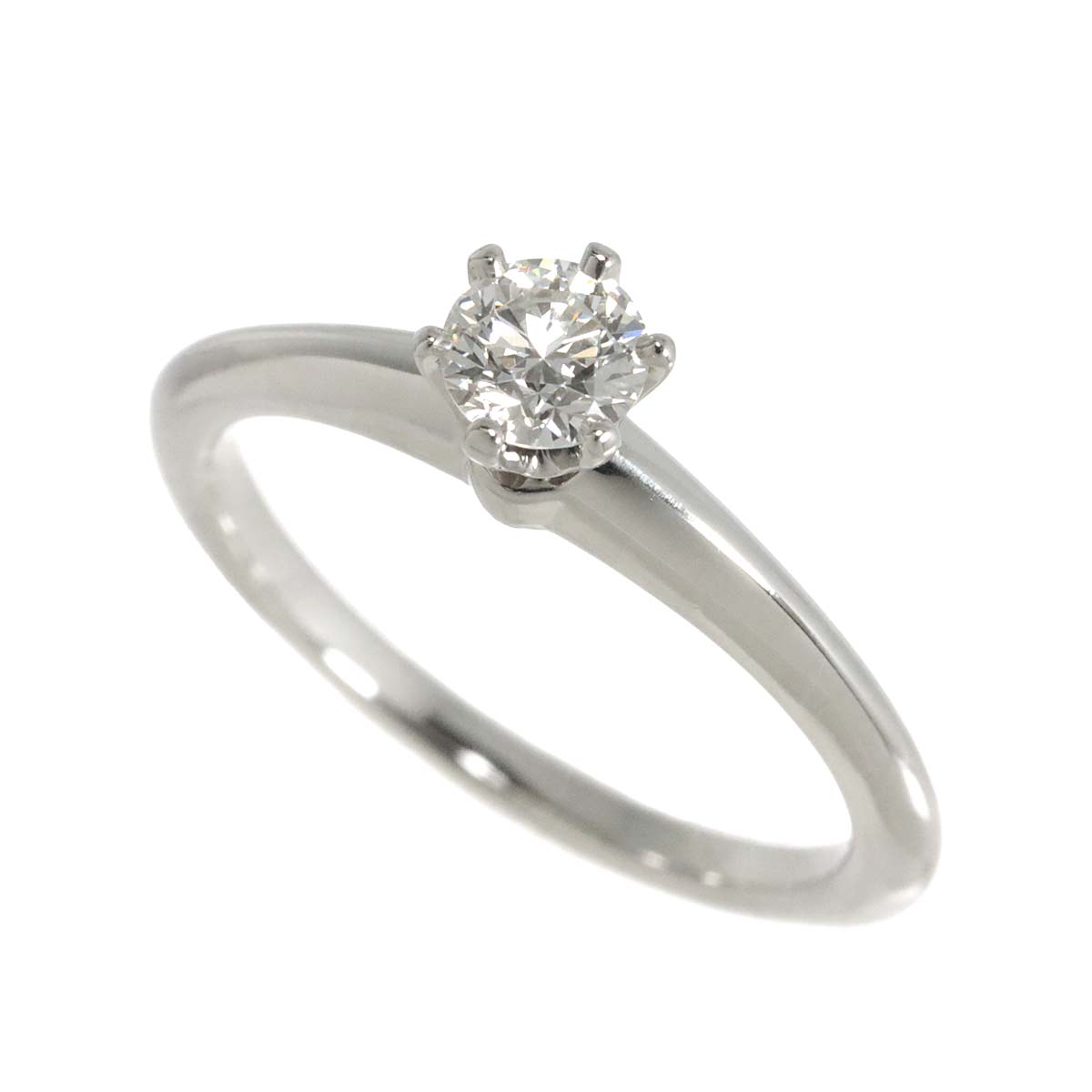Diamond 0.28ct G/VVS1/3EX Ring Platinum Size4.5(US)