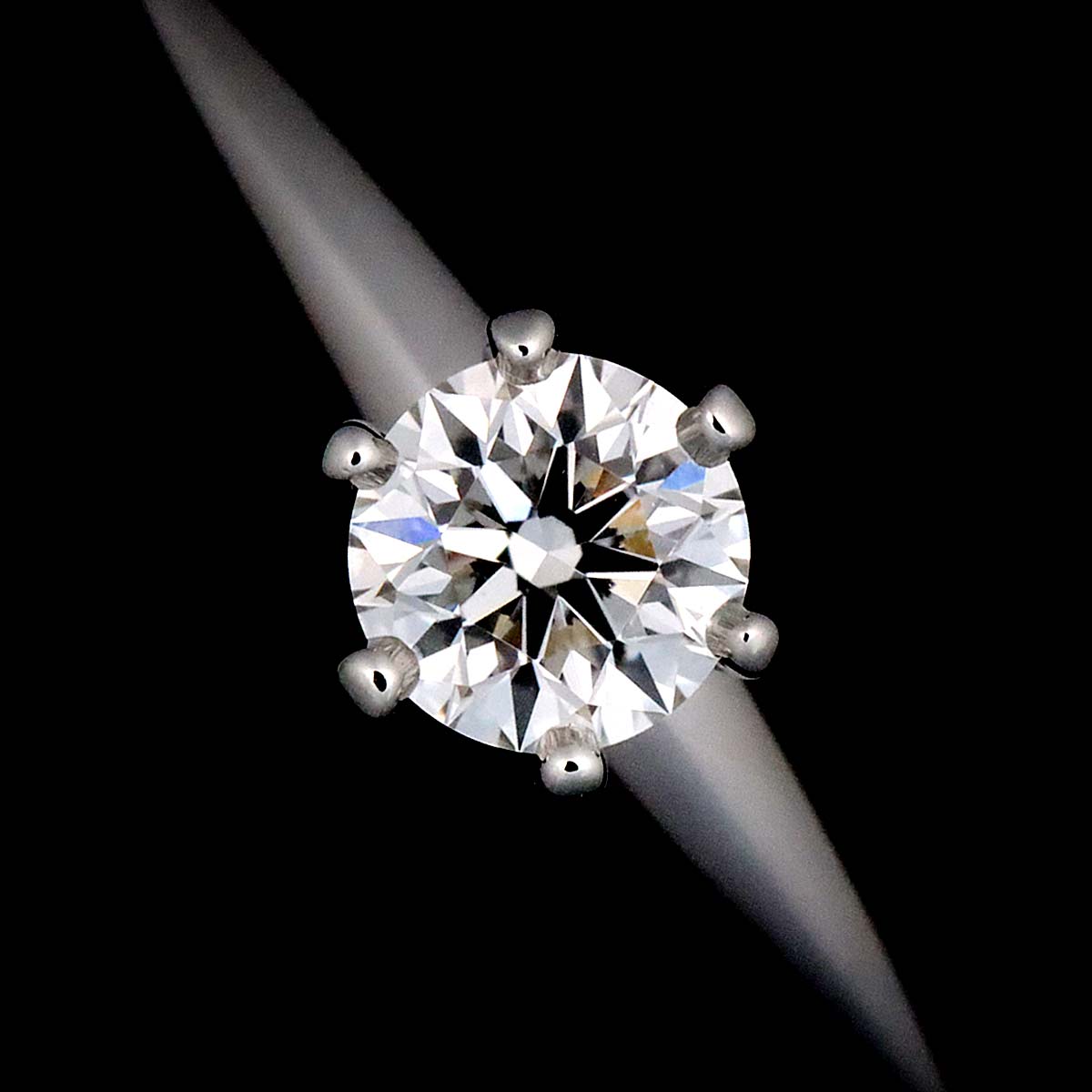 Diamond 0.28ct G/VVS1/3EX Ring Platinum Size4.5(US)