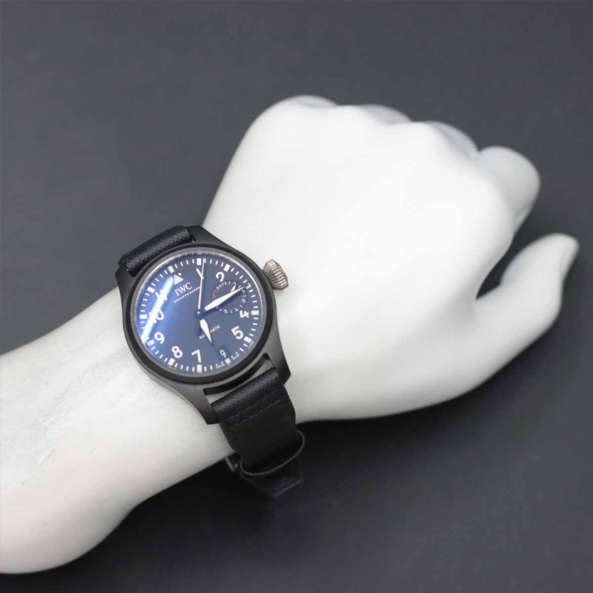 Big Pilot Watch Top Gun IW502001 Automatic Black Dial Mens Watch