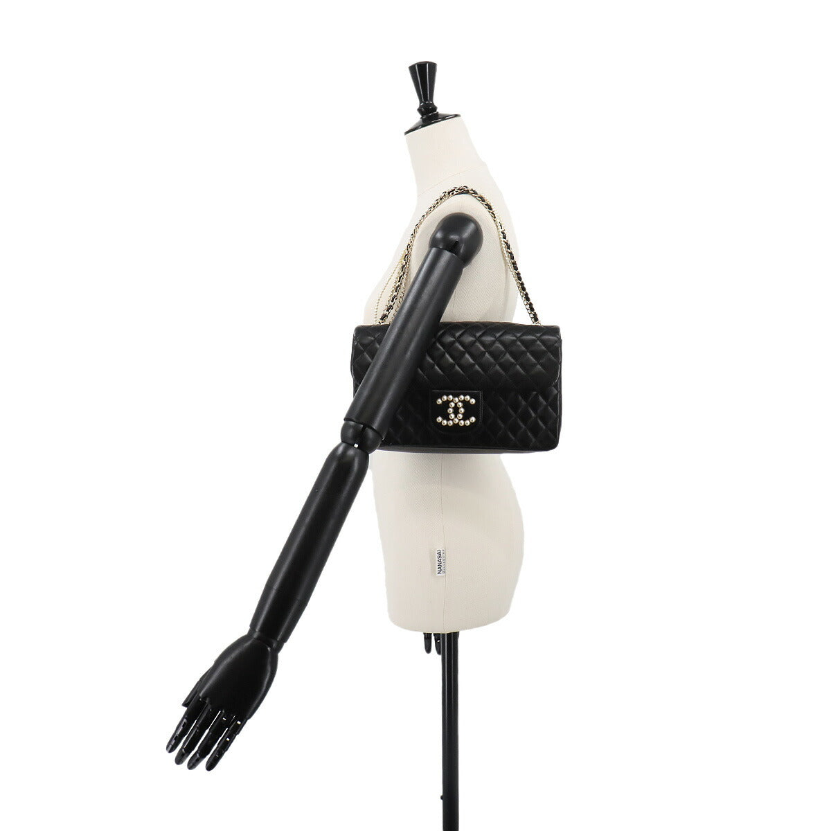 Matelasse Westminster Pearl motif Chain Shoulder Bag A39011