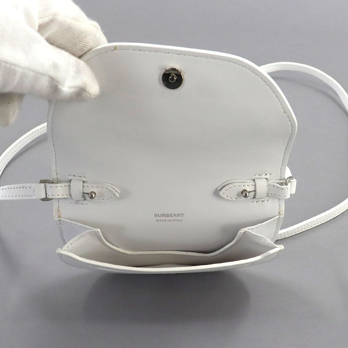 Mini Olympia Micro Shoulder Bag Leather White 8040736 Purse