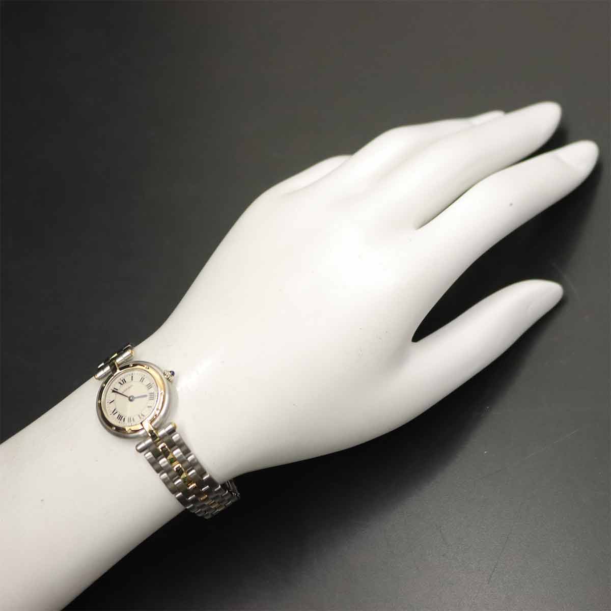 Panthere Vendome One Row SM YG Quartz Cream Dial Ladies