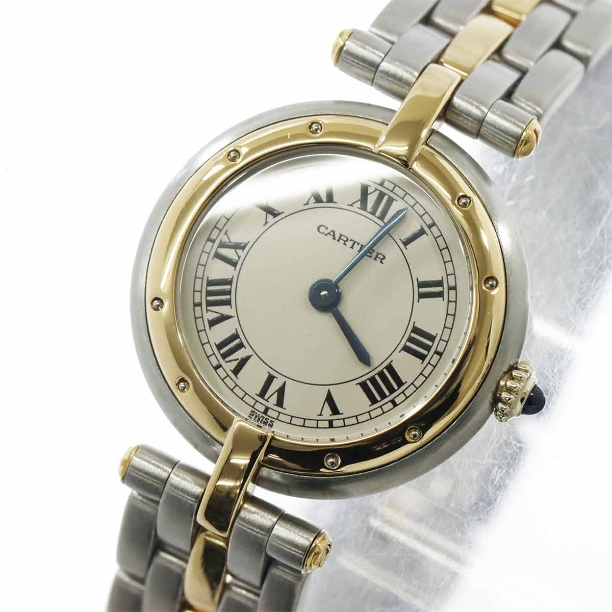 Panthere Vendome One Row SM YG Quartz Cream Dial Ladies